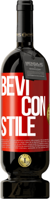 49,95 € Spedizione Gratuita | Vino rosso Edizione Premium MBS® Riserva Bevi con stile Etichetta Rossa. Etichetta personalizzabile Riserva 12 Mesi Raccogliere 2014 Tempranillo