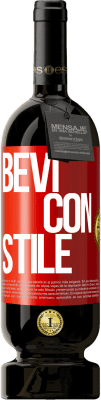 49,95 € Spedizione Gratuita | Vino rosso Edizione Premium MBS® Riserva Bevi con stile Etichetta Rossa. Etichetta personalizzabile Riserva 12 Mesi Raccogliere 2016 Tempranillo