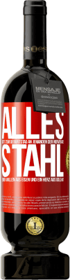 49,95 € Kostenloser Versand | Rotwein Premium Ausgabe MBS® Reserve Alles Gute zum Geburtstag an jemanden der Nerven aus Stahl, einen Willen aus Eisen und ein Herz aus Gold hat Rote Markierung. Anpassbares Etikett Reserve 12 Monate Ernte 2016 Tempranillo