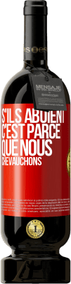 49,95 € Envoi gratuit | Vin rouge Édition Premium MBS® Réserve S'ils aboient, c'est parce que nous chevauchons Étiquette Rouge. Étiquette personnalisable Réserve 12 Mois Récolte 2015 Tempranillo