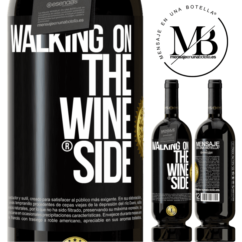 39,95 € Free Shipping | Red Wine Premium Edition MBS® Reserva Walking on the Wine Side® Black Label. Customizable label Reserva 12 Months Harvest 2014 Tempranillo