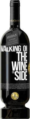 39,95 € Kostenloser Versand | Rotwein Premium Ausgabe MBS® Reserva Walking on the Wine Side® Schwarzes Etikett. Anpassbares Etikett Reserva 12 Monate Ernte 2015 Tempranillo