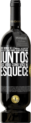 49,95 € Envio grátis | Vinho tinto Edição Premium MBS® Reserva Você nunca se lembra dessa data, então este ano vamos beber esta garrafa juntos. Você verá como você não esquece Etiqueta Preta. Etiqueta personalizável Reserva 12 Meses Colheita 2015 Tempranillo