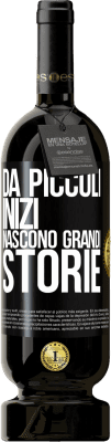 49,95 € Spedizione Gratuita | Vino rosso Edizione Premium MBS® Riserva Da piccoli inizi nascono grandi storie Etichetta Nera. Etichetta personalizzabile Riserva 12 Mesi Raccogliere 2014 Tempranillo