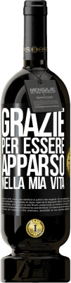 49,95 € Spedizione Gratuita | Vino rosso Edizione Premium MBS® Riserva Grazie per essere apparso nella mia vita Etichetta Nera. Etichetta personalizzabile Riserva 12 Mesi Raccogliere 2014 Tempranillo