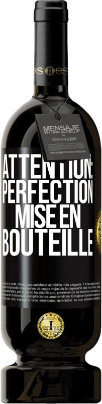 49,95 € Envoi gratuit | Vin rouge Édition Premium MBS® Réserve Attention: perfection mise en bouteille Étiquette Noire. Étiquette personnalisable Réserve 12 Mois Récolte 2015 Tempranillo