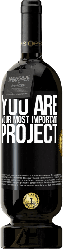 49,95 € 送料無料 | 赤ワイン プレミアム版 MBS® 予約する あなたはあなたの最も重要なプロジェクトです ブラックラベル. カスタマイズ可能なラベル 予約する 12 月 収穫 2014 Tempranillo