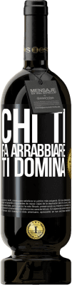 49,95 € Spedizione Gratuita | Vino rosso Edizione Premium MBS® Riserva Chi ti fa arrabbiare ti domina Etichetta Nera. Etichetta personalizzabile Riserva 12 Mesi Raccogliere 2016 Tempranillo