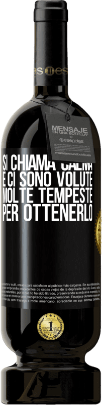 49,95 € Spedizione Gratuita | Vino rosso Edizione Premium MBS® Riserva Si chiama calma, e ci sono volute molte tempeste per ottenerlo Etichetta Nera. Etichetta personalizzabile Riserva 12 Mesi Raccogliere 2015 Tempranillo