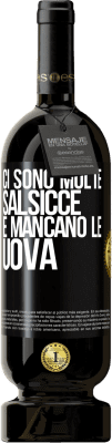 49,95 € Spedizione Gratuita | Vino rosso Edizione Premium MBS® Riserva Ci sono molte salsicce e mancano le uova Etichetta Nera. Etichetta personalizzabile Riserva 12 Mesi Raccogliere 2014 Tempranillo