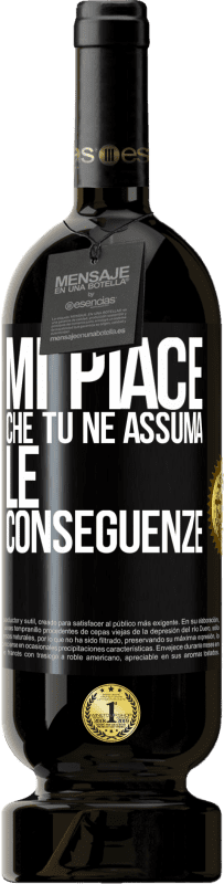 49,95 € Spedizione Gratuita | Vino rosso Edizione Premium MBS® Riserva Mi piace che tu ne assuma le conseguenze Etichetta Nera. Etichetta personalizzabile Riserva 12 Mesi Raccogliere 2015 Tempranillo