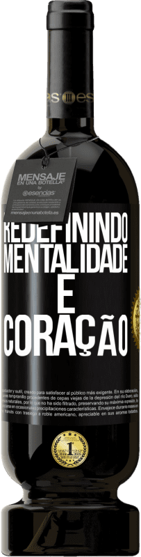 49,95 € Envio grátis | Vinho tinto Edição Premium MBS® Reserva Redefinindo mentalidade e coração Etiqueta Preta. Etiqueta personalizável Reserva 12 Meses Colheita 2015 Tempranillo