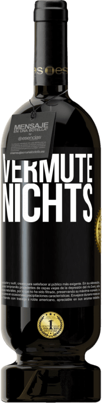 49,95 € Kostenloser Versand | Rotwein Premium Ausgabe MBS® Reserve Vermute nichts Schwarzes Etikett. Anpassbares Etikett Reserve 12 Monate Ernte 2015 Tempranillo