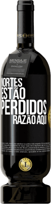 49,95 € Envio grátis | Vinho tinto Edição Premium MBS® Reserva Nortes estão perdidos. Razão aqui Etiqueta Preta. Etiqueta personalizável Reserva 12 Meses Colheita 2014 Tempranillo