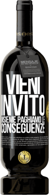 49,95 € Spedizione Gratuita | Vino rosso Edizione Premium MBS® Riserva Vieni, invito, insieme paghiamo le conseguenze Etichetta Nera. Etichetta personalizzabile Riserva 12 Mesi Raccogliere 2014 Tempranillo