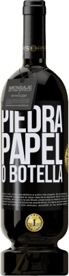 49,95 € Envío gratis | Vino Tinto Edición Premium MBS® Reserva Piedra, papel o botella Etiqueta Negra. Etiqueta personalizable Reserva 12 Meses Cosecha 2014 Tempranillo