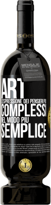 49,95 € Spedizione Gratuita | Vino rosso Edizione Premium MBS® Riserva ART. L'espressione dei pensieri più complessi nel modo più semplice Etichetta Nera. Etichetta personalizzabile Riserva 12 Mesi Raccogliere 2015 Tempranillo