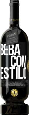 49,95 € Envio grátis | Vinho tinto Edição Premium MBS® Reserva Beba com estilo Etiqueta Preta. Etiqueta personalizável Reserva 12 Meses Colheita 2014 Tempranillo