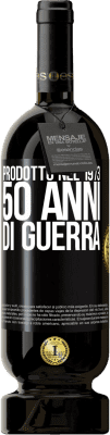 49,95 € Spedizione Gratuita | Vino rosso Edizione Premium MBS® Riserva Prodotto nel 1973. 50 anni di guerra Etichetta Nera. Etichetta personalizzabile Riserva 12 Mesi Raccogliere 2016 Tempranillo