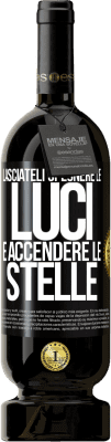 49,95 € Spedizione Gratuita | Vino rosso Edizione Premium MBS® Riserva Lasciateli spegnere le luci e accendere le stelle Etichetta Nera. Etichetta personalizzabile Riserva 12 Mesi Raccogliere 2015 Tempranillo