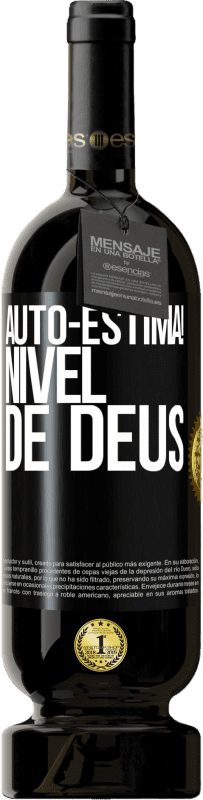 49,95 € Envio grátis | Vinho tinto Edição Premium MBS® Reserva Auto-estima! Nível de Deus Etiqueta Preta. Etiqueta personalizável Reserva 12 Meses Colheita 2015 Tempranillo