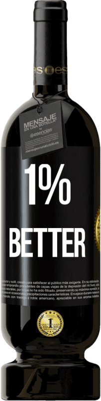 49,95 € Envoi gratuit | Vin rouge Édition Premium MBS® Réserve 1% Better Étiquette Noire. Étiquette personnalisable Réserve 12 Mois Récolte 2014 Tempranillo