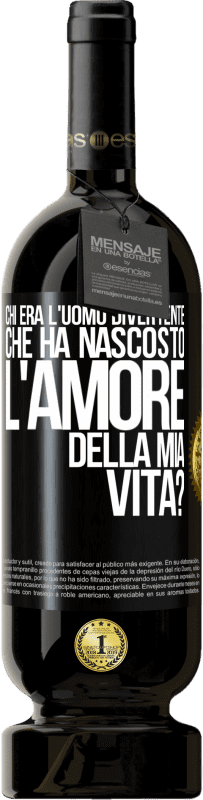 49,95 € Spedizione Gratuita | Vino rosso Edizione Premium MBS® Riserva Chi era l'uomo divertente che ha nascosto l'amore della mia vita? Etichetta Nera. Etichetta personalizzabile Riserva 12 Mesi Raccogliere 2014 Tempranillo