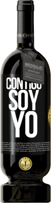 49,95 € Envío gratis | Vino Tinto Edición Premium MBS® Reserva Contigo soy yo Etiqueta Negra. Etiqueta personalizable Reserva 12 Meses Cosecha 2014 Tempranillo