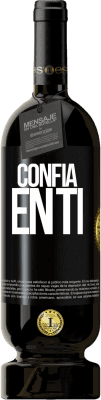 49,95 € Envío gratis | Vino Tinto Edición Premium MBS® Reserva Confía en ti Etiqueta Negra. Etiqueta personalizable Reserva 12 Meses Cosecha 2014 Tempranillo