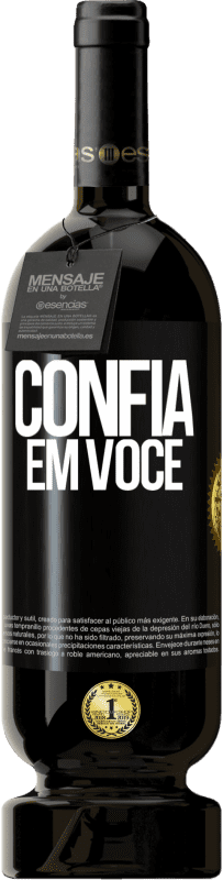49,95 € Envio grátis | Vinho tinto Edição Premium MBS® Reserva Confia em você Etiqueta Preta. Etiqueta personalizável Reserva 12 Meses Colheita 2016 Tempranillo