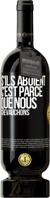 49,95 € Envoi gratuit | Vin rouge Édition Premium MBS® Réserve S'ils aboient, c'est parce que nous chevauchons Étiquette Noire. Étiquette personnalisable Réserve 12 Mois Récolte 2015 Tempranillo