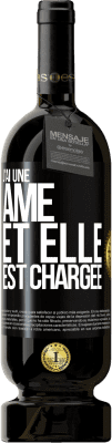 49,95 € Envoi gratuit | Vin rouge Édition Premium MBS® Réserve J'ai une âme et elle est chargée Étiquette Noire. Étiquette personnalisable Réserve 12 Mois Récolte 2014 Tempranillo