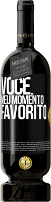 49,95 € Envio grátis | Vinho tinto Edição Premium MBS® Reserva Você. Meu momento favorito Etiqueta Preta. Etiqueta personalizável Reserva 12 Meses Colheita 2015 Tempranillo