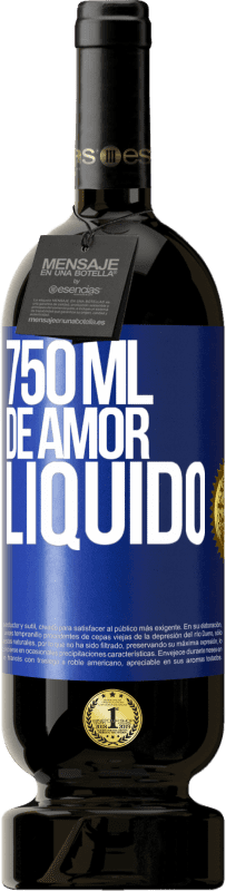 49,95 € Envio grátis | Vinho tinto Edição Premium MBS® Reserva 750 ml de amor líquido Etiqueta Azul. Etiqueta personalizável Reserva 12 Meses Colheita 2015 Tempranillo