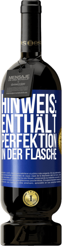 49,95 € Kostenloser Versand | Rotwein Premium Ausgabe MBS® Reserve Hinweis: Enthält Perfektion in der Flasche Blaue Markierung. Anpassbares Etikett Reserve 12 Monate Ernte 2015 Tempranillo