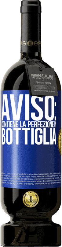 49,95 € Spedizione Gratuita | Vino rosso Edizione Premium MBS® Riserva Avviso: contiene la perfezione in bottiglia Etichetta Blu. Etichetta personalizzabile Riserva 12 Mesi Raccogliere 2015 Tempranillo