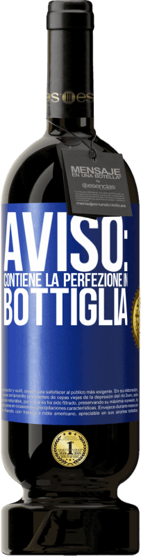 49,95 € Spedizione Gratuita | Vino rosso Edizione Premium MBS® Riserva Avviso: contiene la perfezione in bottiglia Etichetta Blu. Etichetta personalizzabile Riserva 12 Mesi Raccogliere 2016 Tempranillo
