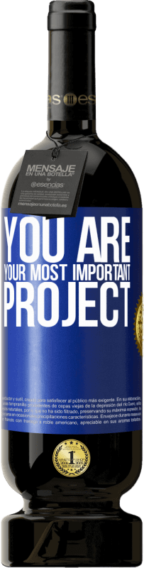 49,95 € Free Shipping | Red Wine Premium Edition MBS® Reserve You are your most important project Blue Label. Customizable label Reserve 12 Months Harvest 2016 Tempranillo