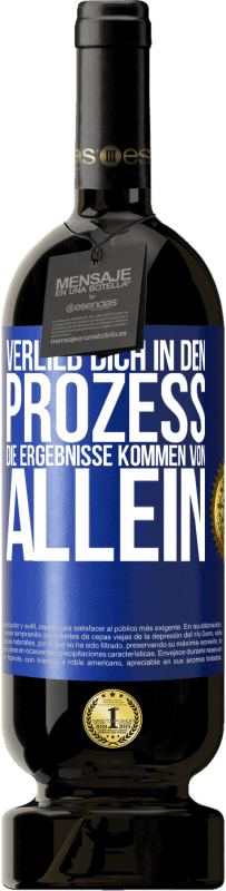 49,95 € Kostenloser Versand | Rotwein Premium Ausgabe MBS® Reserve Verlieb dich in den Prozess, die Ergebnisse kommen von allein Blaue Markierung. Anpassbares Etikett Reserve 12 Monate Ernte 2015 Tempranillo