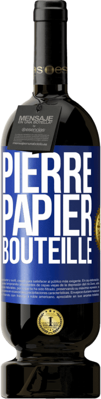 49,95 € Envoi gratuit | Vin rouge Édition Premium MBS® Réserve Pierre-papier-bouteille Étiquette Bleue. Étiquette personnalisable Réserve 12 Mois Récolte 2015 Tempranillo