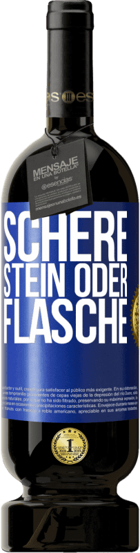 49,95 € Kostenloser Versand | Rotwein Premium Ausgabe MBS® Reserve Schere, Stein oder Flasche Blaue Markierung. Anpassbares Etikett Reserve 12 Monate Ernte 2016 Tempranillo