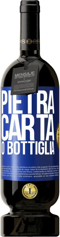 49,95 € Spedizione Gratuita | Vino rosso Edizione Premium MBS® Riserva Pietra, carta o bottiglia Etichetta Blu. Etichetta personalizzabile Riserva 12 Mesi Raccogliere 2016 Tempranillo
