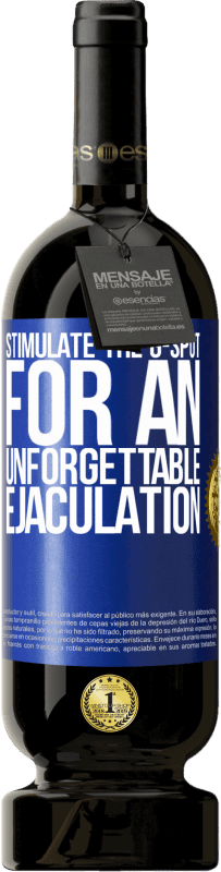 49,95 € 送料無料 | 赤ワイン プレミアム版 MBS® 予約する 忘れられない射精のためにGスポットを刺激する 青いタグ. カスタマイズ可能なラベル 予約する 12 月 収穫 2016 Tempranillo