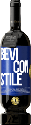 49,95 € Spedizione Gratuita | Vino rosso Edizione Premium MBS® Riserva Bevi con stile Etichetta Blu. Etichetta personalizzabile Riserva 12 Mesi Raccogliere 2016 Tempranillo