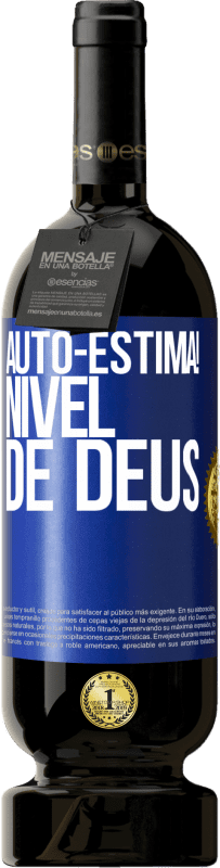 49,95 € Envio grátis | Vinho tinto Edição Premium MBS® Reserva Auto-estima! Nível de Deus Etiqueta Azul. Etiqueta personalizável Reserva 12 Meses Colheita 2016 Tempranillo