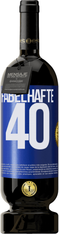 49,95 € Kostenloser Versand | Rotwein Premium Ausgabe MBS® Reserve Fabelhafte 40 Blaue Markierung. Anpassbares Etikett Reserve 12 Monate Ernte 2015 Tempranillo