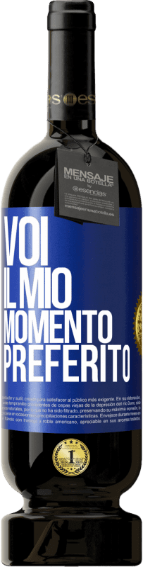 49,95 € Spedizione Gratuita | Vino rosso Edizione Premium MBS® Riserva Voi. Il mio momento preferito Etichetta Blu. Etichetta personalizzabile Riserva 12 Mesi Raccogliere 2014 Tempranillo