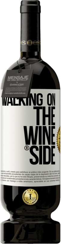 49,95 € Spedizione Gratuita | Vino rosso Edizione Premium MBS® Riserva Walking on the Wine Side® Etichetta Bianca. Etichetta personalizzabile Riserva 12 Mesi Raccogliere 2014 Tempranillo