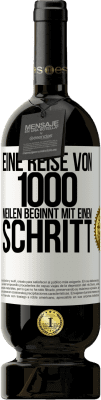 49,95 € Kostenloser Versand | Rotwein Premium Ausgabe MBS® Reserve Eine Reise von 1000 Meilen beginnt mit einem Schritt Weißes Etikett. Anpassbares Etikett Reserve 12 Monate Ernte 2014 Tempranillo