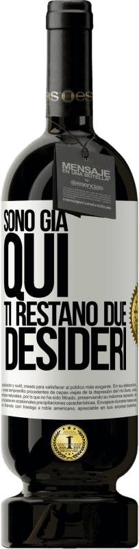 49,95 € Spedizione Gratuita | Vino rosso Edizione Premium MBS® Riserva Sono già qui. Ti restano due desideri Etichetta Bianca. Etichetta personalizzabile Riserva 12 Mesi Raccogliere 2015 Tempranillo